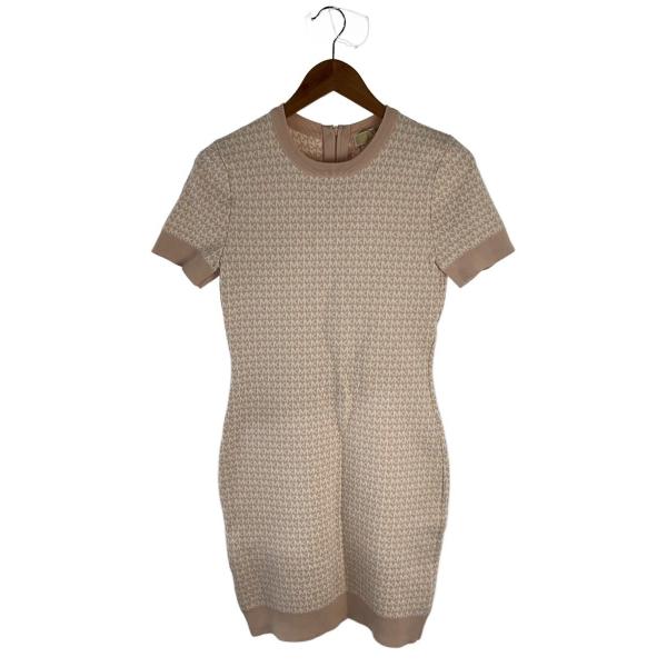 MICHAEL KORS◆半袖ワンピース/S/レーヨン/PNK/総柄/JS2811S4GH