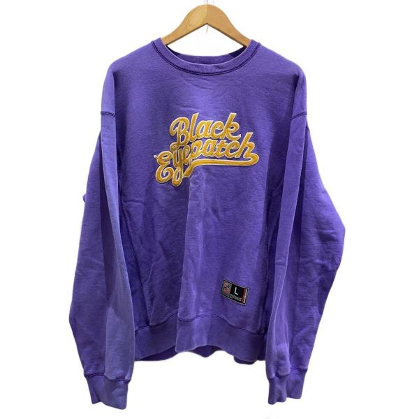 THE BLACK EYE PATCH◆SCRIPT CREW SWEAT/スウェット/L/コットン...