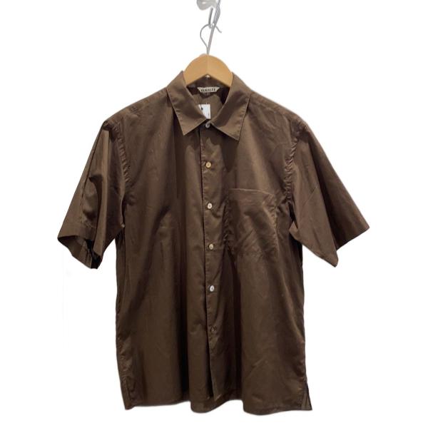 AURALEE◆25SS/WASHED FINX TYPEWRITER/半袖シャツ/3/コットン/B...
