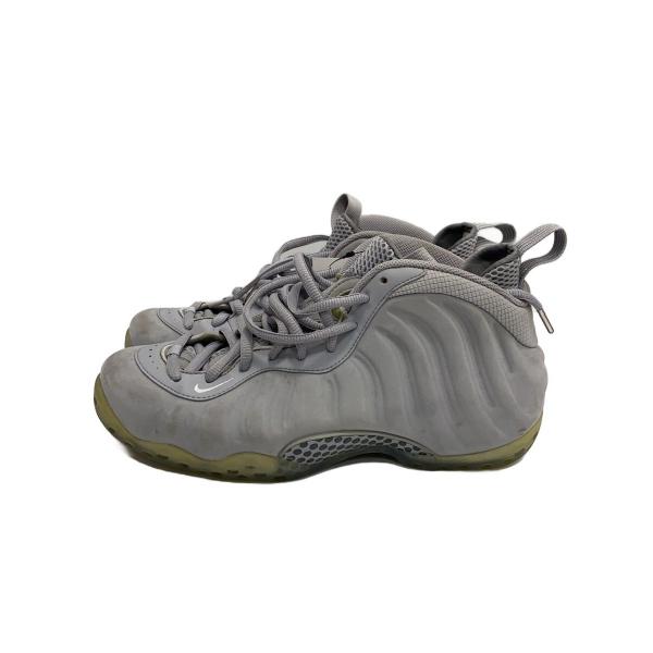 NIKE◆AIR FOAMPOSITE ONE PRM/エアフォームポジットワンプレミアム/グレー/...