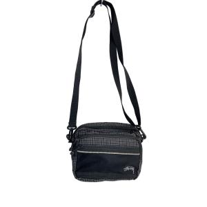STUSSY◆ショルダーバッグ/ナイロン/BLK