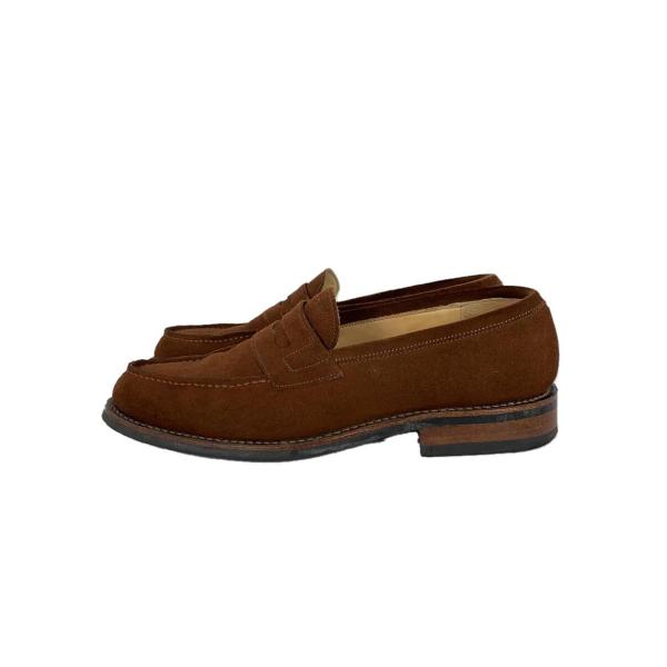 Paraboot◆CORAUX/コインローファー/ローファー/UK8.5/ブラウン/スウェード