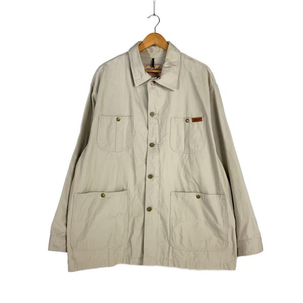 Woolrich◆カバーオール/L/コットン/ベージュ/無地