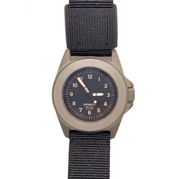 UNIMATIC/クォーツ腕時計/アナログ/BLK/BLK/UT4//