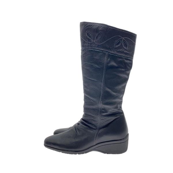 JS Heartlavel◆ロングブーツ/23.5cm/BLK/レザー//