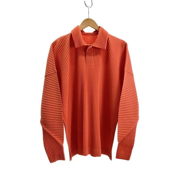 HOMME PLISSE ISSEY MIYAKE◆長袖シャツ/--/ポリエステル/ORN/HP43...