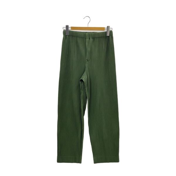 HOMME PLISSE ISSEY MIYAKE◆ボトム/1/ポリエステル/GRN/無地/HP61...