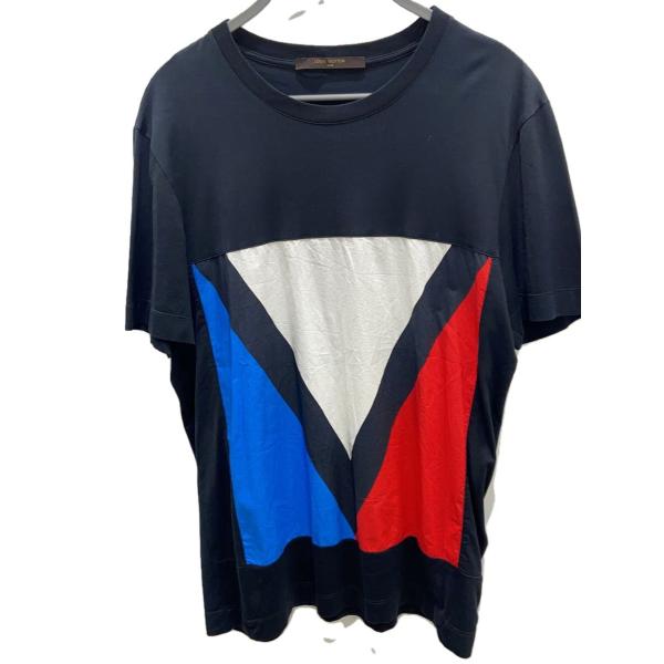 LOUIS VUITTON◆L/ガストンVパッチ/プリントTシャツ/S/コットン/BLK/RM132...