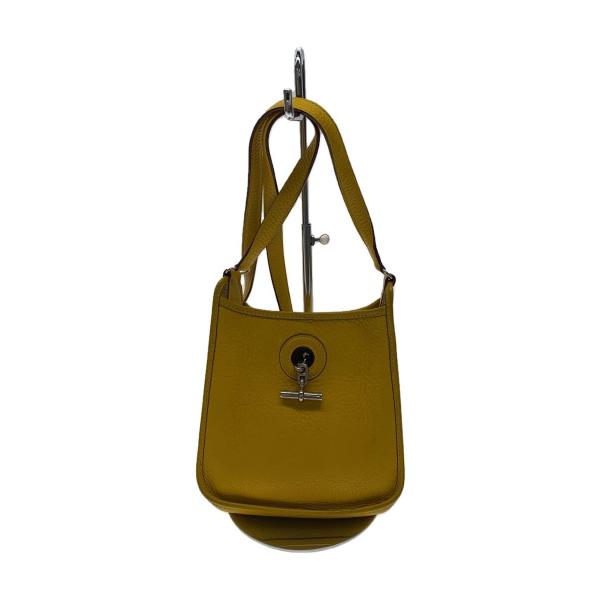 HERMES◆ヴェスパ TPM/ショルダーバッグ/レザー/YLW//