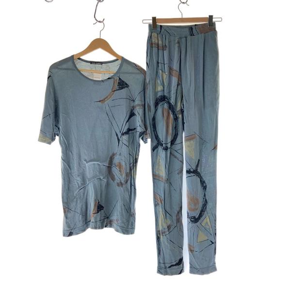 ISSEY MIYAKE◆80s/筆タグ/セットアップ/オイルプリント/M