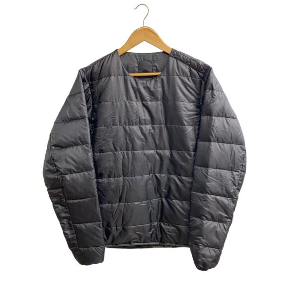 DESCENTE◆ダウンジャケット/L/ポリエステル/ブラック/無地/DX-G1056JS