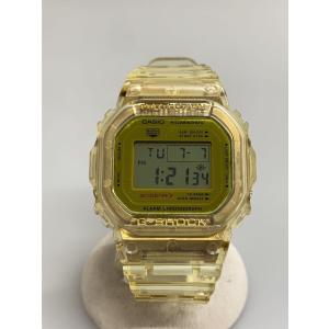 CASIO◆クォーツ腕時計・G-SHOCK/デジタル/ラバー/ゴールド/ゴールド//