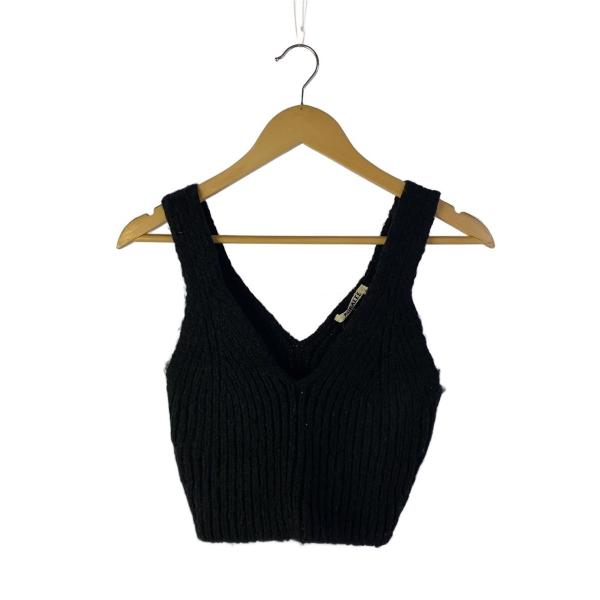 AURALEE◆ニットベスト(薄手)/1/ウール/BLK/A22AP04CB