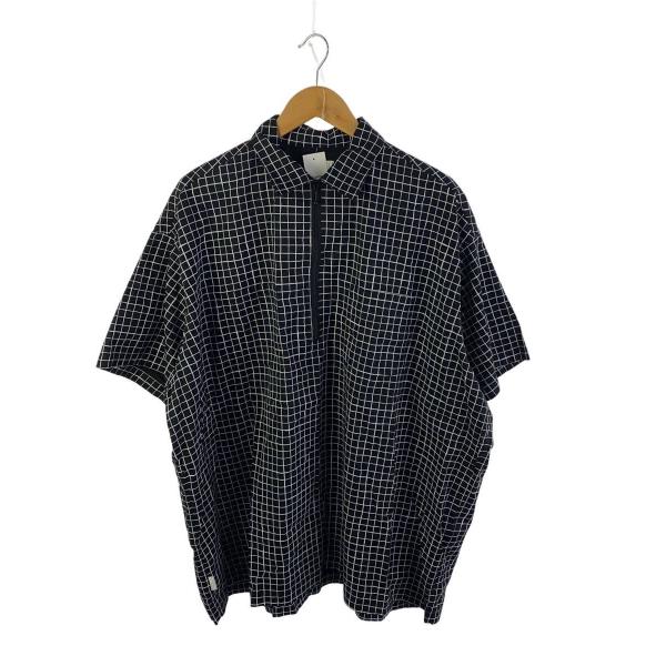 S.F.C (STRIPES FOR CREATIVE)◆半袖シャツ/--/コットン/BLK/チェッ...