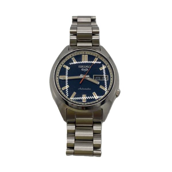 SEIKO◆自動巻腕時計/アナログ/ステンレス/NVY/SLV/4R36-15M0//