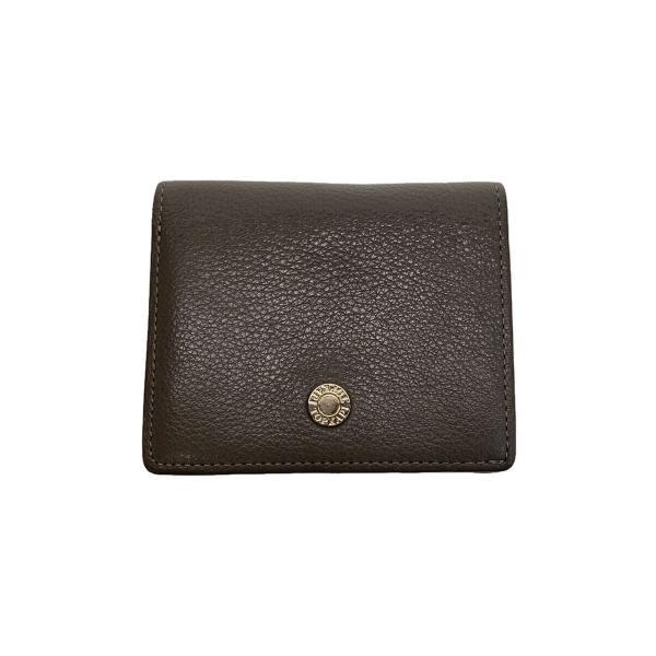 TOPKAPI◆2つ折り財布/レザー/GRY/レディース
