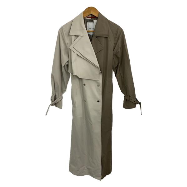 LOVELESS◆トレンチコート/34/ポリエステル/GRY/62A21-122-48