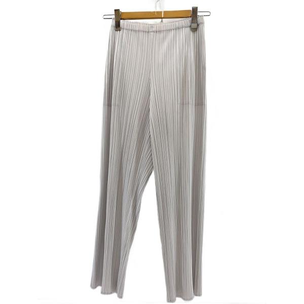 PLEATS PLEASE ISSEY MIYAKE◆BASICS/プリーツパンツ/ポリエステル/G...