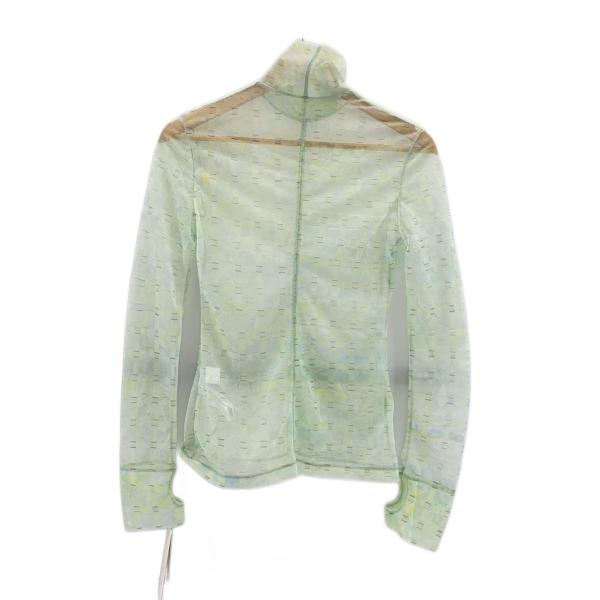 mame kurogouchi◆長袖カットソー/2/ポリエステル/GRN/無地/MM23SS-JS0...