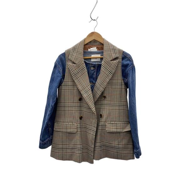 AMERI◆Gジャン/FREE/コットン/BLU/無地/01010650230