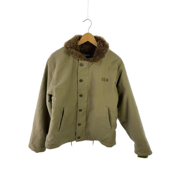 NAVY DEPARTMENT◆ミリタリージャケット/48/コットン/KHK
