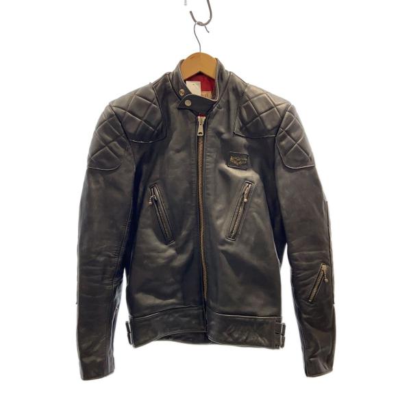 Lewis Leathers◆シングルライダースジャケット/36/レザー/BLK/Super Pha...