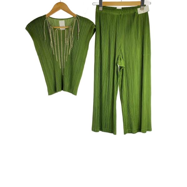 PLEATS PLEASE ISSEY MIYAKE◆D1/プリーツセットアップ/3/ポリエステル/...