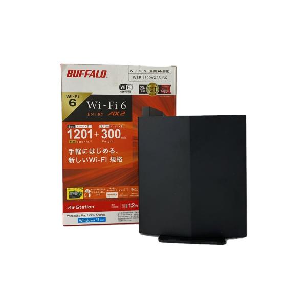 BUFFALO◆無線LANルーター(Wi-Fiルーター) WSR-1500AX2S-BK