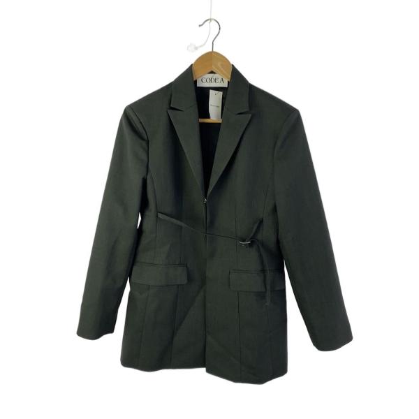 CODE A/25SS/belted chic jacket/FREE/ポリエステル/GRY/無地/...