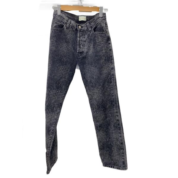 ARIES◆LASERED CROC LILLY JEAN/28/コットン/BLK/AR30101/...