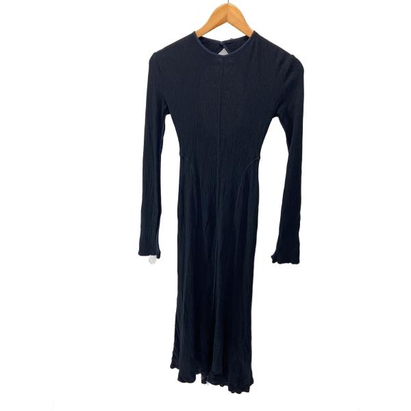 mame kurogouchi◆Crew Neck Open Back Ribbed Jersey/...