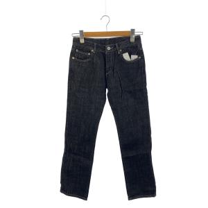 STUSSY◆ストレートパンツ/26/デニム/BLK//
