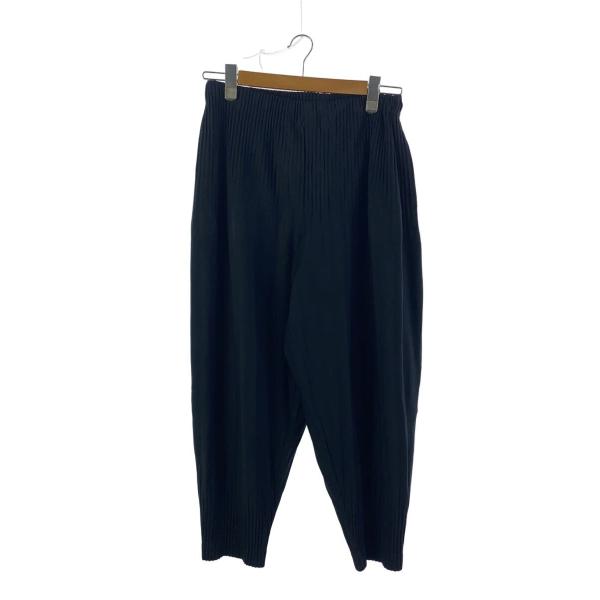 HOMME PLISSE ISSEY MIYAKE◆ストレートパンツ/1/ポリエステル/NVY/HP...