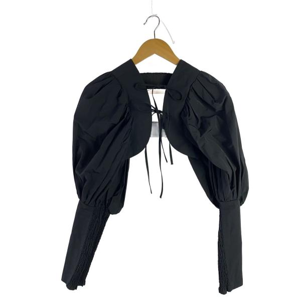 AMERI◆23SS/VOLUME SLEEVE BOLERO/トップス/FREE/ポリ/BLK/0...
