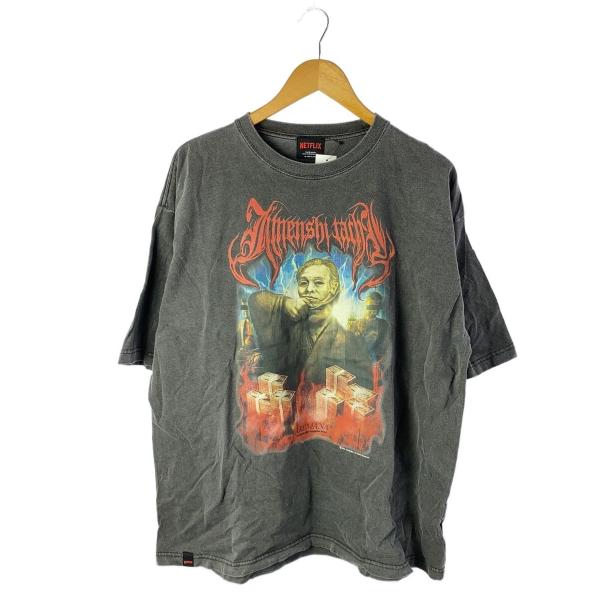 netflix/地面師たち/Tシャツ/XL/コットン/GRY
