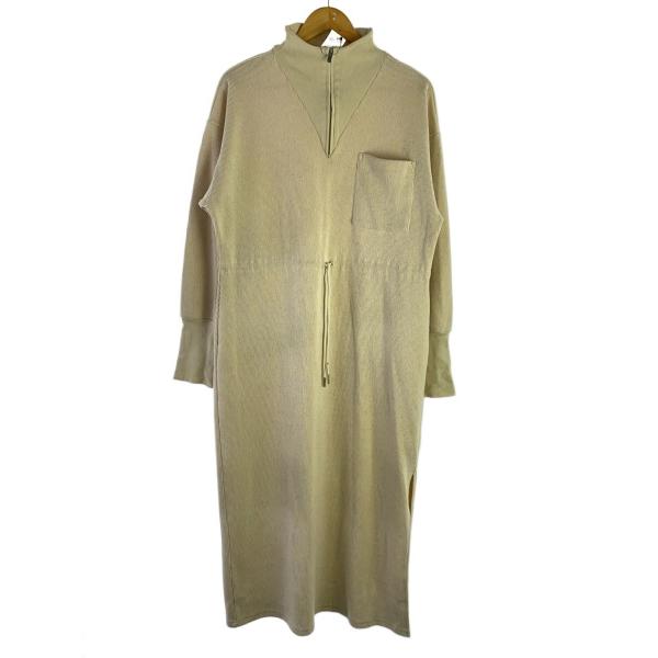 AMERI◆長袖ワンピース/M/ポリエステル/CRM