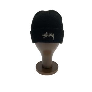 STUSSY◆ニットキャップ/--/アクリル/BLK/メンズ//