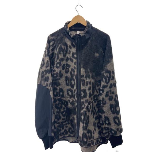 Y-3◆ジャケット/XL/ウール/GRY/レオパード/HS9927