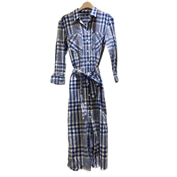 RRL◆Plaid Cotton-Linen Shirtdress/シャツワンピース//コットン/B...