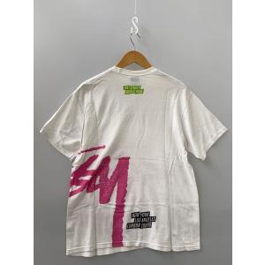 STUSSY◆Tシャツ/M/コットン/WHT/...の詳細画像1