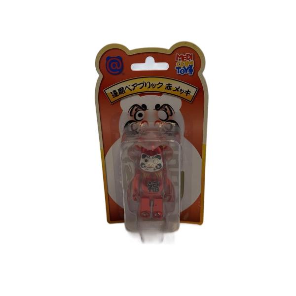 MEDICOM TOY◆フィギュア/--/BE@RBRICK 達磨 赤メッキ 100％