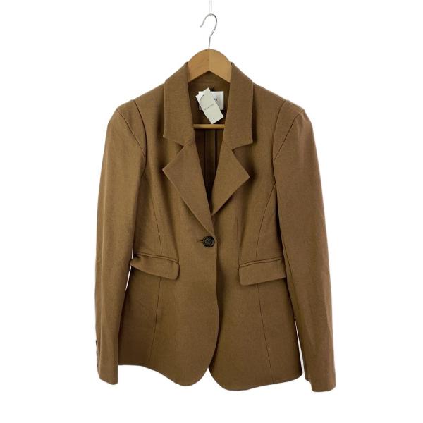 AMERI◆テーラードジャケット/S/ポリエステル/BRW/01220680340