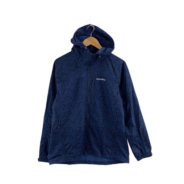 mont-bell◆O.D.プリントパーカ MENS/S/ナイロン/NVY/総柄//