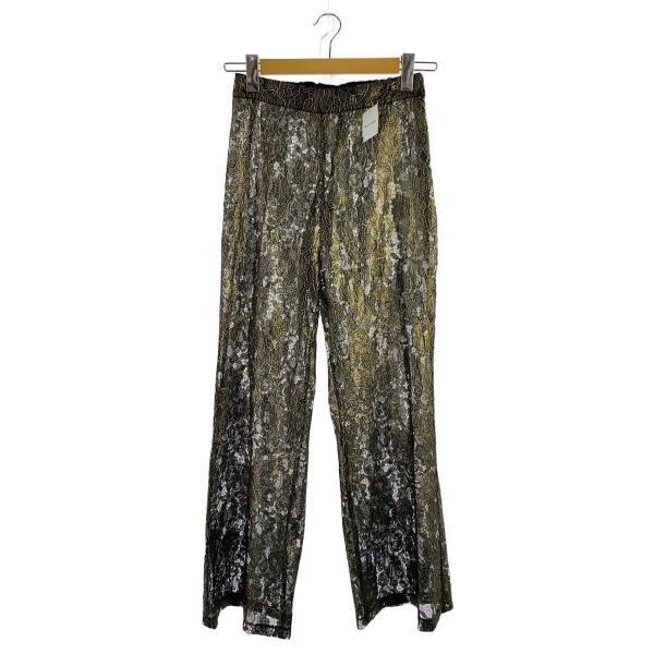 AMERI◆ストレートパンツ/M/コットン/BLK