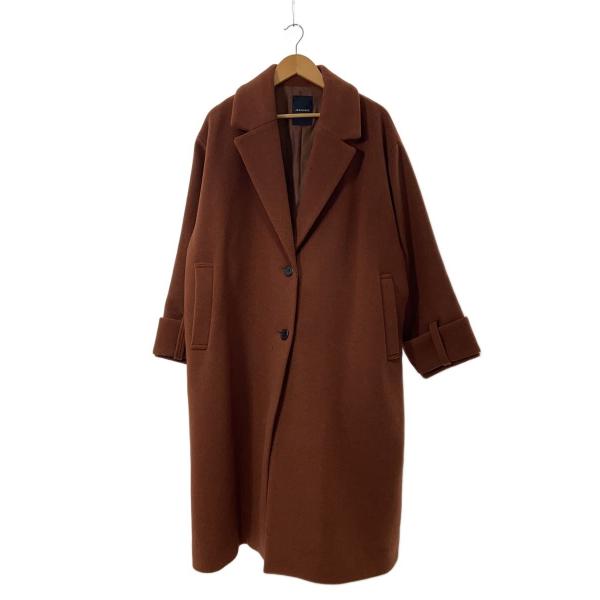 JEANASIS◆コート/FREE/ウール/BRW/JS071562AD
