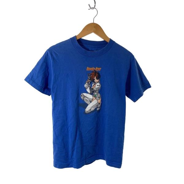 HOOK UPS/ジェルミクライン/90s〜00s/USA製/Tシャツ/S/コットン/BLU