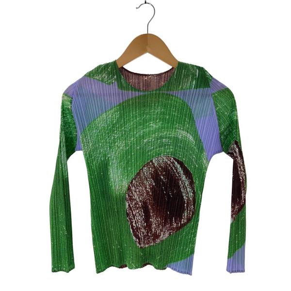 PLEATS PLEASE ISSEY MIYAKE◆長袖カットソー/--/ポリエステル/マルチカラ...