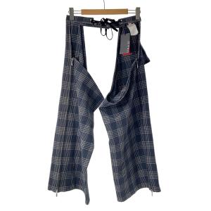 MASU◆GLEN PLAID WIDE CHAPS/ボトム/46/ウール/GRY/MFFW-PT1723