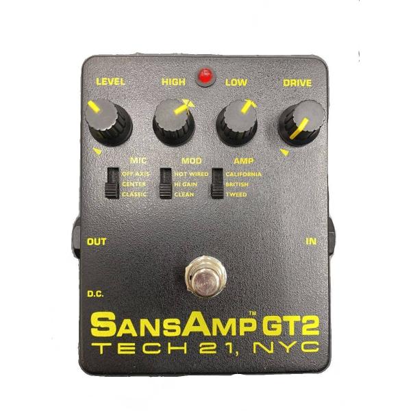 TECH21◆SANSAMP GT2/アンプシュミレーター/箱_説付属/ピンジャック仕様