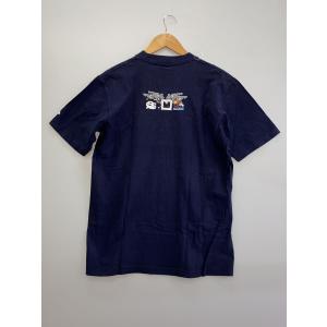 STUSSY◆Tシャツ/L/コットン/NVYの詳細画像1